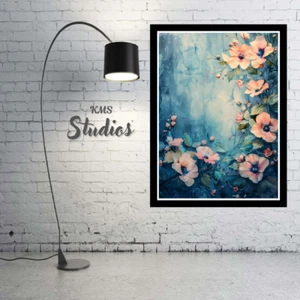 Sweet Pink Flowers Framed Wall Art Poster Canvas Print Picture Home Decor - Imagen 1 de 7
