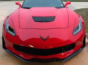 2014-2019 C7 Corvette Vinyl Headlight Eyelids Decals Overlays Pair - Picture 1 of 3