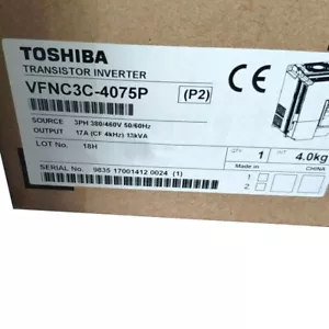 VFNC3C-4075P New Sealed TOSHIBA TRANSISTOR INVERTER VFNC3C-4075P - Picture 1 of 4