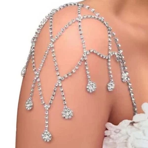 One Piece Rhinestone Jewelry Shoulder Bracelet - Picture 1 of 5