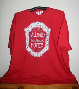 I JUST WANT TO WATCH CHRISTMAS MOVIES ALL DAY T-Shirt 5XL, Red - Picture 1 of 6