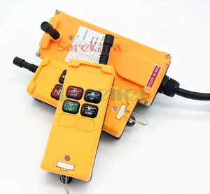 Sistema de control remoto de radio grúa elevador de 2 velocidades 12V-415V 4 canales IP65 - Imagen 1 de 1