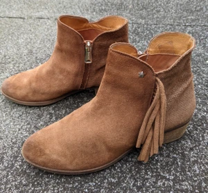 Stiefelette, Westernstil, 40, braun, Rauhleder, Replay, Fransen - Bild 1 von 6