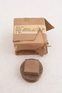 Messing Rohrstopfen 1,5" Verdampferablauf 858-77 Überschussteile FF (B5L) - Bild 1 von 6