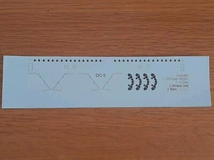 1:200 Calcomanías de avión de avión cabina de repuesto Douglas DC-9 tobogán acuático - Imagen 1 de 6