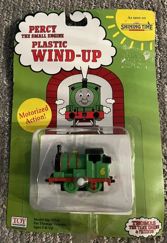 Vintage Thomas & Friends 1993 Percy The Small Engine Plastic Wind-Up Unopened Cover