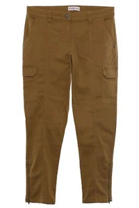 sheego Hose Cargohose Pants Die Schmale Damen Stretch Zip Kurzgröße Plusgröße - Picture 1 of 4
