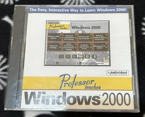 Professor Teaches Windows 2000 PC CD ROM Educational Retro Rare Sealed New - Picture 1 of 2