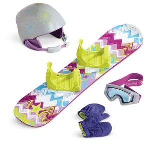 JUEGO de snowboard y casco American Girl - Imagen 1 de 1