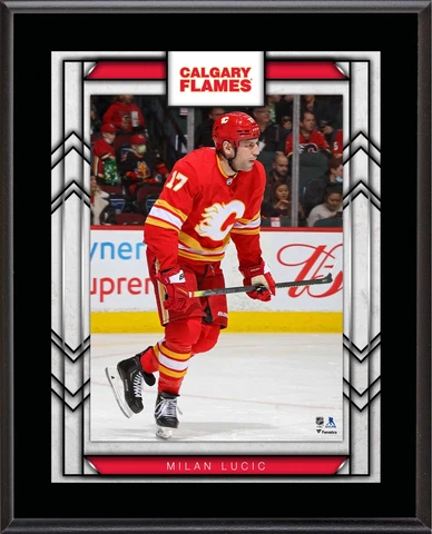 Milan Lucic Calgary Flames 10.5" x 13" Sublimated Player Plaque Cover