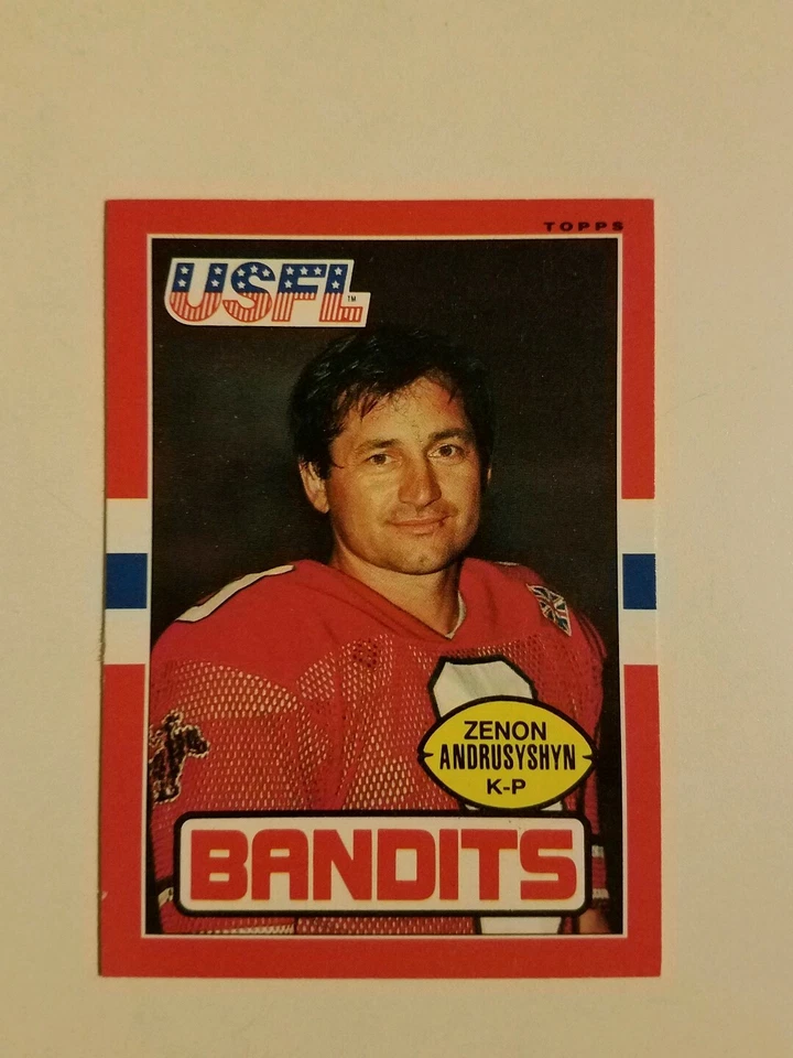 1985 Topps USFL Zenon Andrusyshyn #123 Tampa Bay Bandits - Image 1 of 1