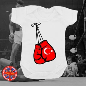 Türkei Türkische Boxhandschuhe Strampler Sport Geschenk Jungen Mädchen Gym süß - Bild 1 von 1