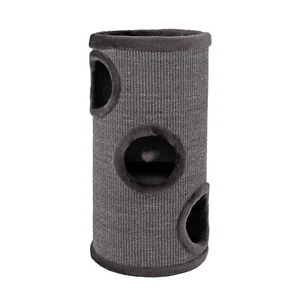 B-Ware: lionto Kratztonne mit Sisal Kratzturm Kratzbaum Kratzsäule 70 cm Grau - Bild 1 von 7