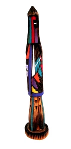 Native American Hopi Shalako Kachina Long Hair Doll Signed by Nancy Wilson 10" - Picture 1 of 5