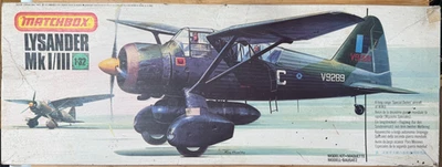 Vintage 1:32 Model Aircraft Kit Matchbox Lysander Mk.1 / 111 Pre-Owned - Image 1 of 4