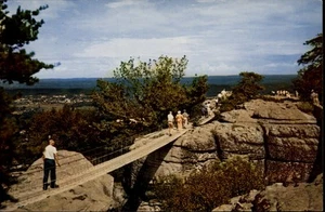 Chattanooga,TN Swing-Along Bridge Rock City Hamilton County Tennessee Postcard - Picture 1 of 2