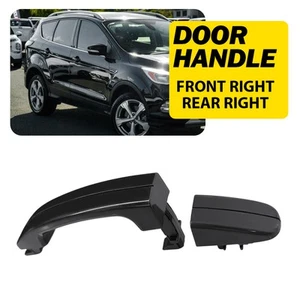 Black Right Outside Door Handle For 2012-18 Ford Focus 2014-2022 Transit Connect - Picture 1 of 15
