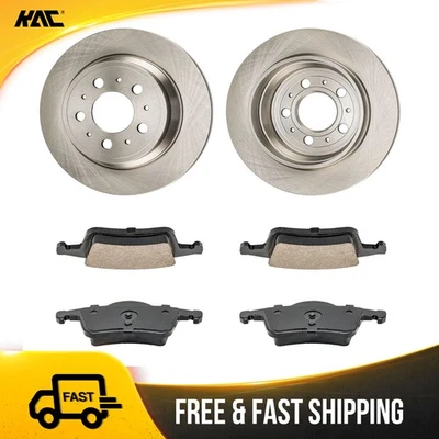 Kit de rotores de freno trasero y pastillas de cerámica para 99-06 Volvo S80 03-07 XC70 06-07 S60 Foto 1 de 4