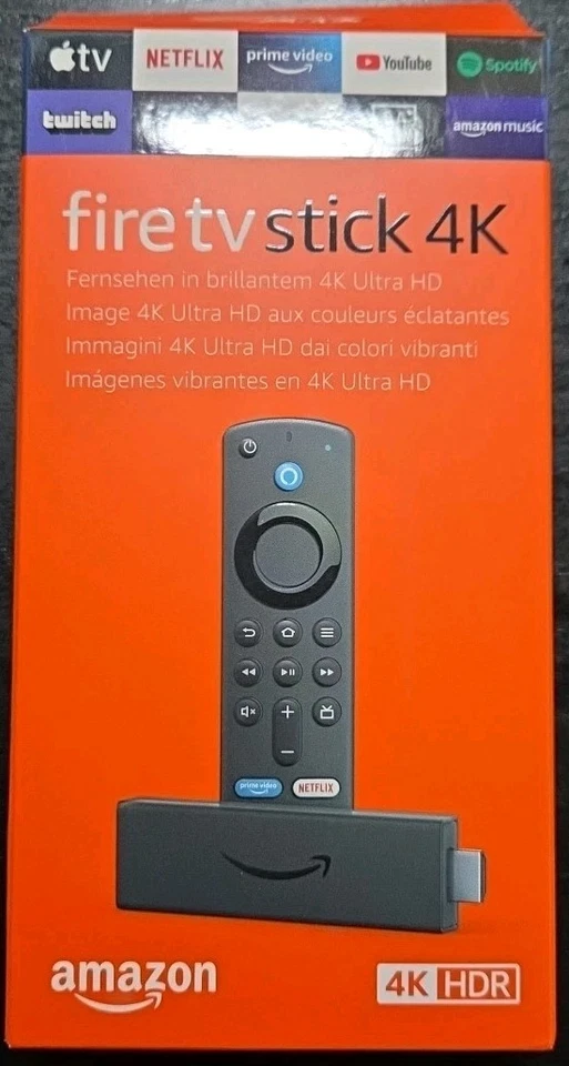 Amazon Fire TV Stick 4K Ultra HD Alexa Sprachfernbedienung Streaming Stick - Bild 1 von 1