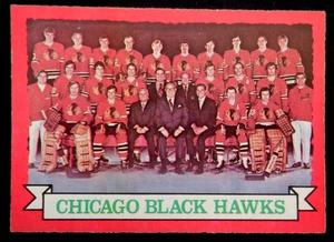Tarjeta fotográfica del equipo Topps Chicago Blackhawks 96, 1973-74 - Stan Mikita, Bill White - Imagen 1 de 2
