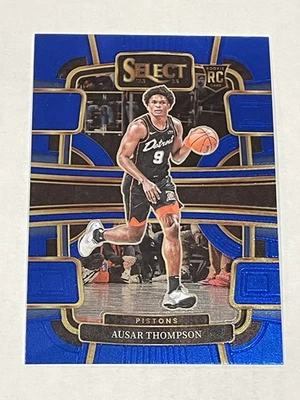 2023-24 Panini Select Basketball Blue  #95 - Ausar Thompson RC - Detroit Pistons - Image 1 of 2