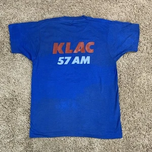 VTG KLAC Radio 57 570 AM Los Angeles T-shirt Screen Stars Shirt Single Stitch - Picture 1 of 16