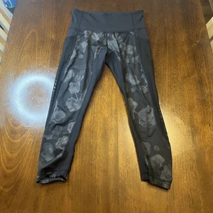 lululemon High-Rise Capri Leggings Black Tonal Floral Damen - Bild 1 von 5