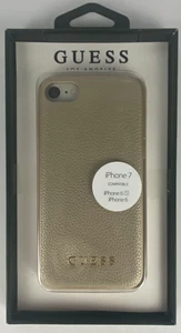 GUESS Gold Cell Phone Case for iPhone 7, 6S, 6 - Mobile Cellular Case - Picture 1 of 3