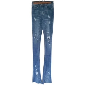 Jeans Rockstar Original Strech donna taglia M impilati svasati denim invecchiato usati in ottime condizioni - Foto 1 di 13