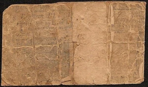 1760 COLONIAL CURRENCY NEW JERSEY 18d NOTE OLD PAPER MONEY NJ-134 - Picture 1 of 2