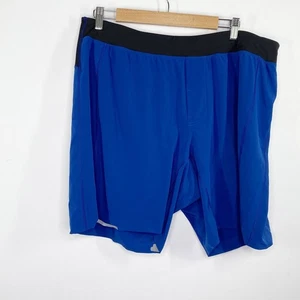 Lululemon Mens Blue Athletic Shorts Size XXL Pull On Stretch Workout Running - Picture 1 of 9
