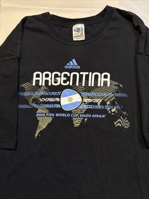 Adidas Argentina TShirt Black XXL 2010 Soccer Fifa World Cup South Africa - Image 1 of 4