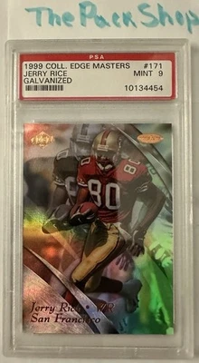 Jerry Rice 1999 Collector’s Edge Masters #171 /1000 PSA 9 49ers HOF - Image 1 of 2
