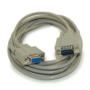 10ft Serial NULL-MODEM DB9/DB9 Male to Female Cable - Picture 1 of 2