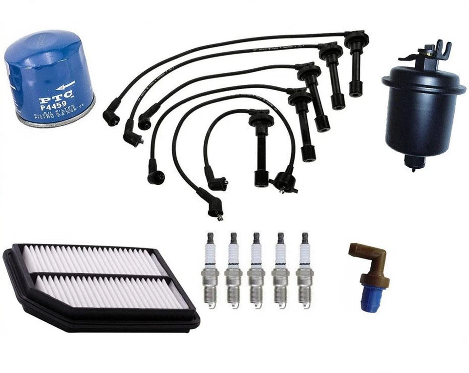 Spark Plug Ignition Wires Plugs Air Oil Gas Filters for Acura TL 2.5L 95-98 - Image 1 of 4