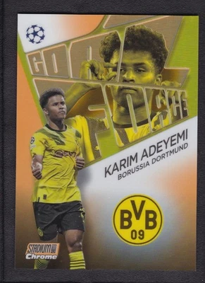 2023 KARIM ADEYEMI 23/25 TOPPS CHROME STADIUM CLUB UEFA CHAMPIONS LEAGUE - Image 1 of 2