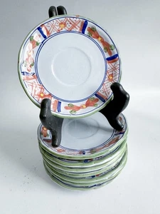 8er Set Faenza Garofano Nelke Untertassen - Bild 1 von 10