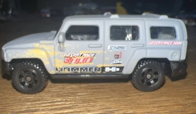Matchbox 2004 Hummer H3 Grey Silver  Desert Race 3000 - Image 1 of 4