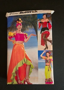 Latin Dance Salsa Costume Misses Butterick P456 Sewing Pattern Tutti Frutti Hat - Picture 1 of 5