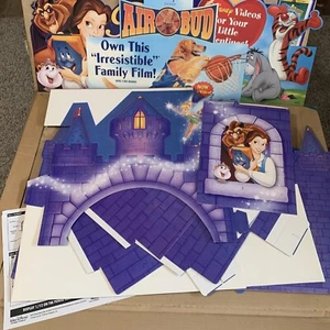 Vintage Walt Disney Tinker Bell Beauty & Beast Castle Cardboard Movie Standee - Picture 1 of 16