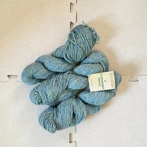Reynold's Turnberry Tweed Starry Night Blue 3 skeins Vintage Worsted 100% Wool - Picture 1 of 2