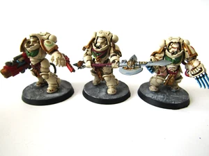 A21 WARHAMMER 40K SPACE MARINES DARK ANGELS - AGGRESSORS X 3 CONVERSIONS - Picture 1 of 4