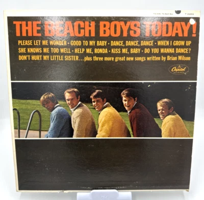 VTG The Beach Boys Today Los Angeles Record Album Vinyl LP 33 Very Good T 2269 - Image 1 of 4
