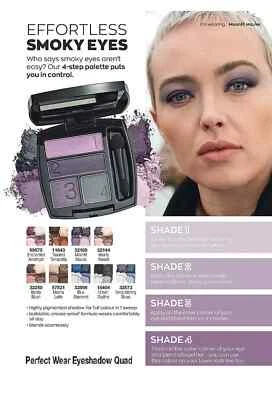 Avon True Colour Perfect Wear Eyeshadow Quad, Choose Your Shade, New & Boxed - Image 1 of 4
