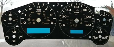 2007-2013 GM TRUCK LARGE FONT, WITH ECO ICON, GAS OVERLAY/FACEPLATE (MPH) - Image 1 of 2