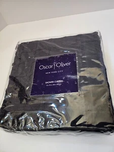 Oscar Oliver New York City Cameron Navy Shower Curtain New - Picture 1 of 2