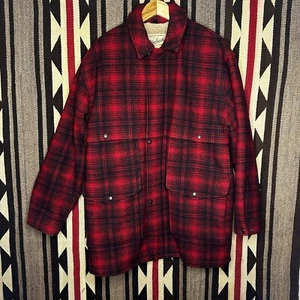 Woolrich Vintage Sherpa  Lined  Flannel Jacket GUC Sz XL Rare USA - Picture 1 of 6