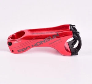 MTB Road Racing XC Bike -17° Aluminium Stem 31.8*70/90mm Bicycle bar stems Red - Picture 1 of 7