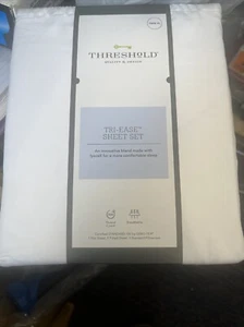 Threshold 500 Thread Deep Pocket Twin Or Twin Long Sheet Set - Picture 1 of 5
