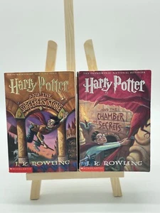 Harry Potter And The Sorcerers Stone & The Chamber Of Secrets Rowling, Lot Of 2 - Picture 1 of 9